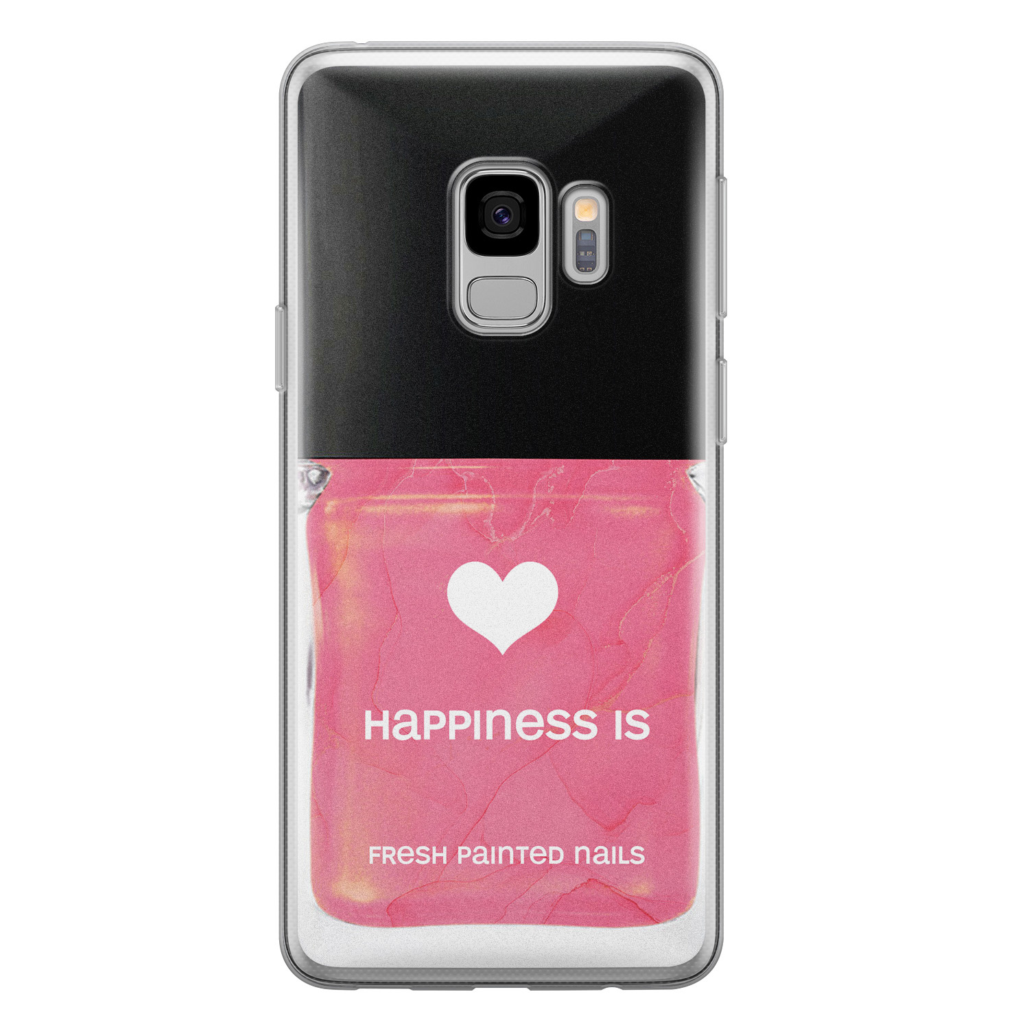 Leuke Telefoonhoesjes Samsung Galaxy S9 siliconen hoesje - Nagellak