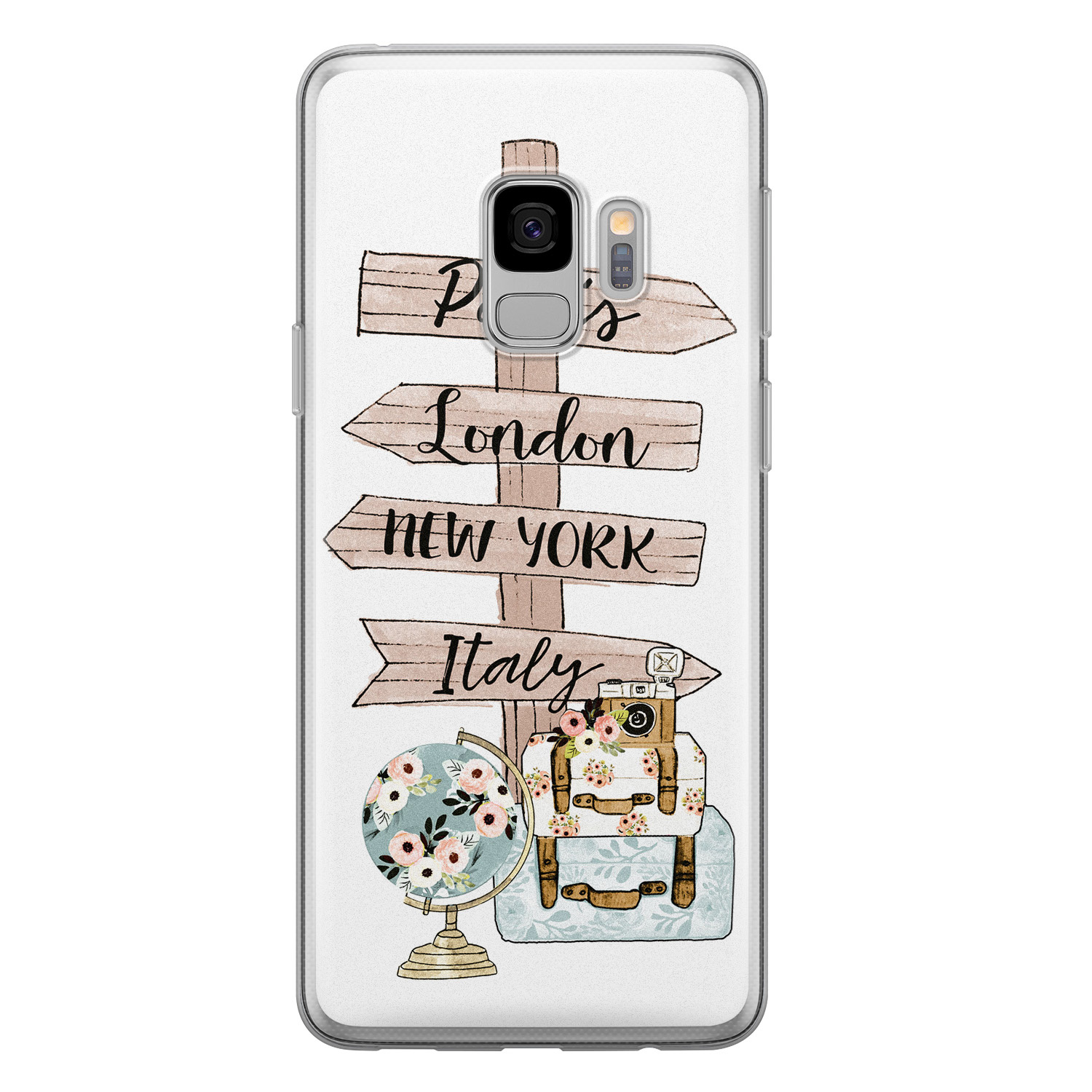 Leuke Telefoonhoesjes Samsung Galaxy S9 siliconen hoesje - Where to go next