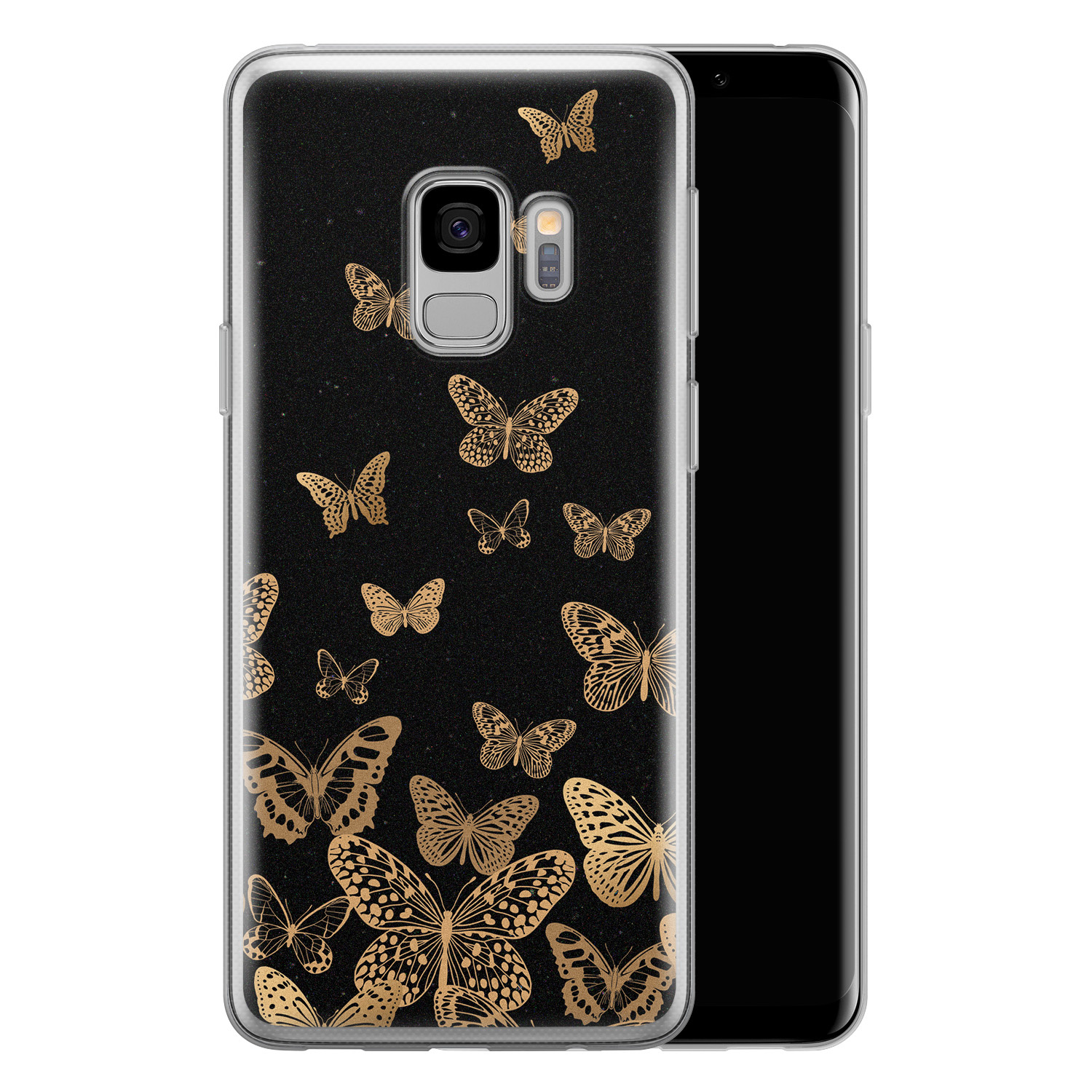 Leuke Telefoonhoesjes Samsung Galaxy S9 siliconen hoesje - Vlinders