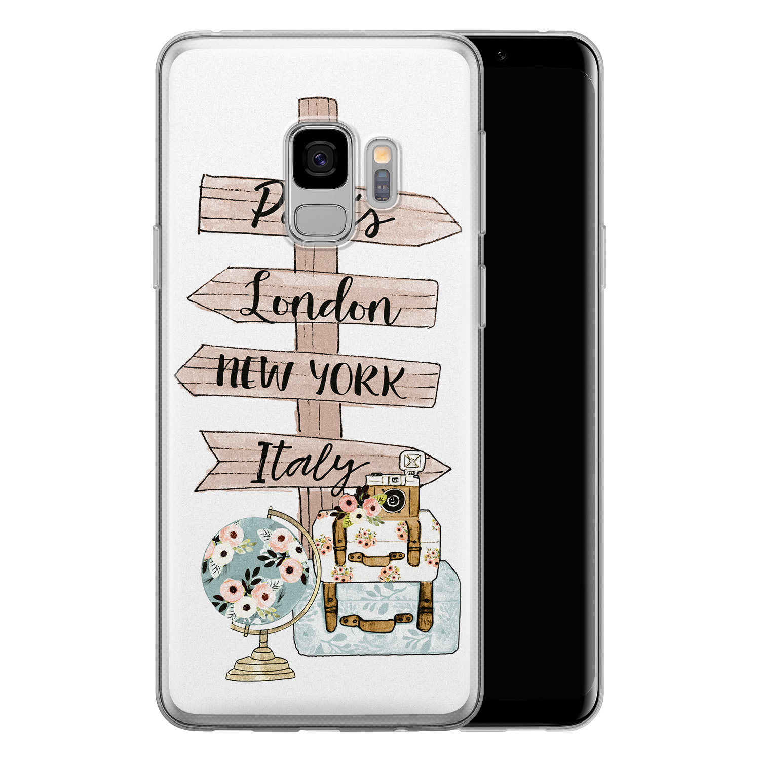 Leuke Telefoonhoesjes Samsung Galaxy S9 siliconen hoesje - Where to go next