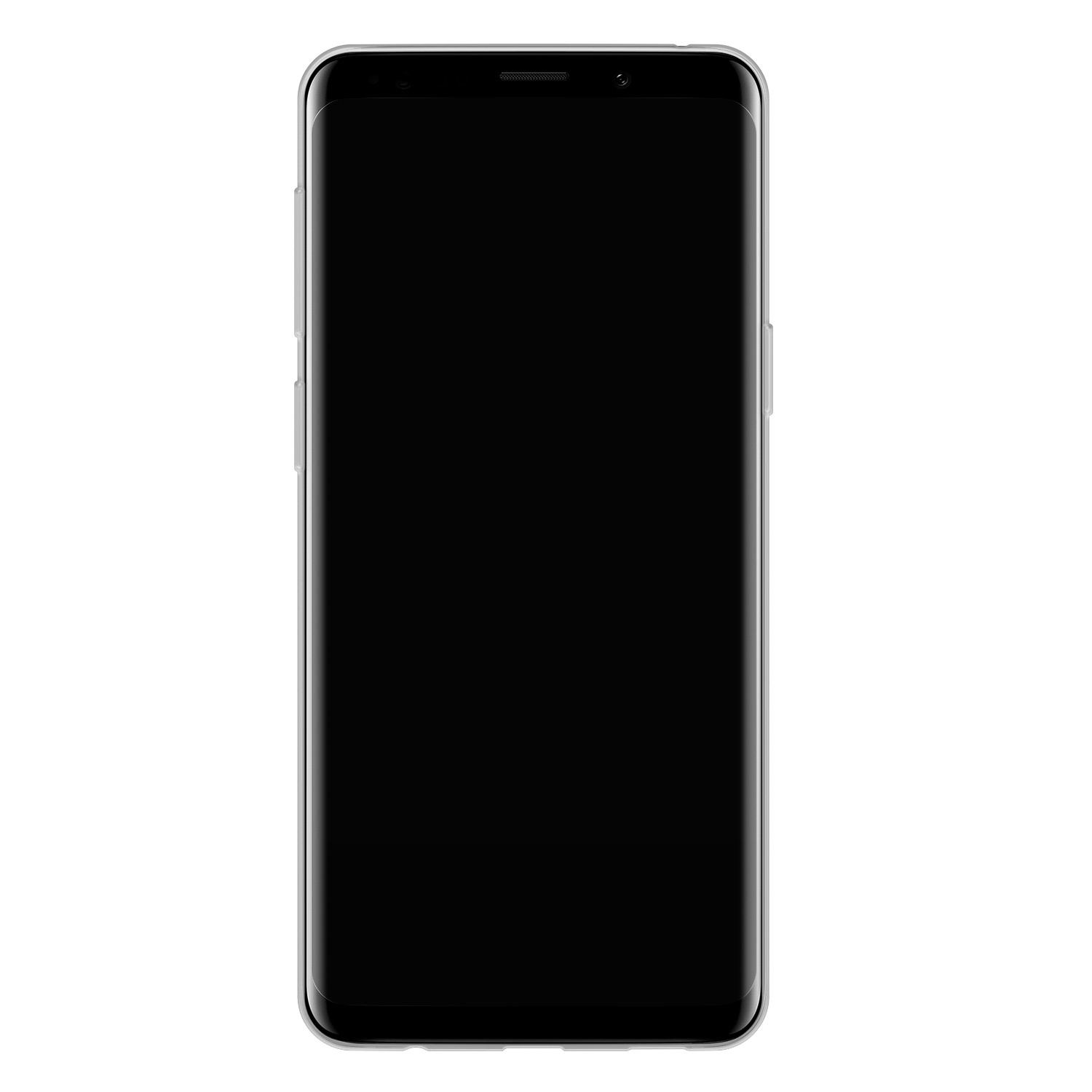 Leuke Telefoonhoesjes Samsung Galaxy S9 siliconen hoesje - Marmer grijs