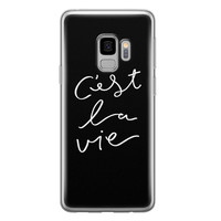 Leuke Telefoonhoesjes Samsung Galaxy S9 siliconen hoesje - C'est la vie