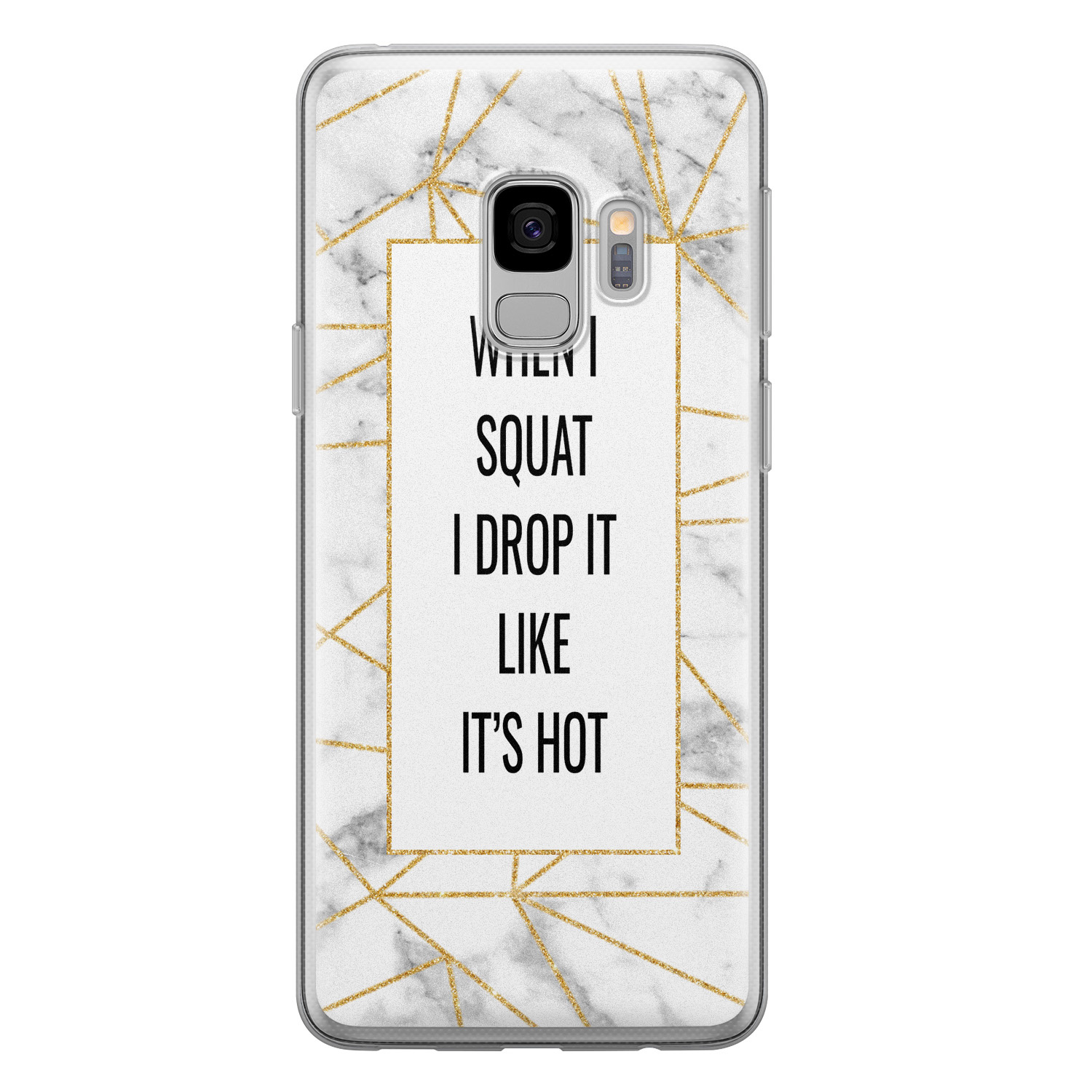 Leuke Telefoonhoesjes Samsung Galaxy S9 siliconen hoesje - Dropping squats