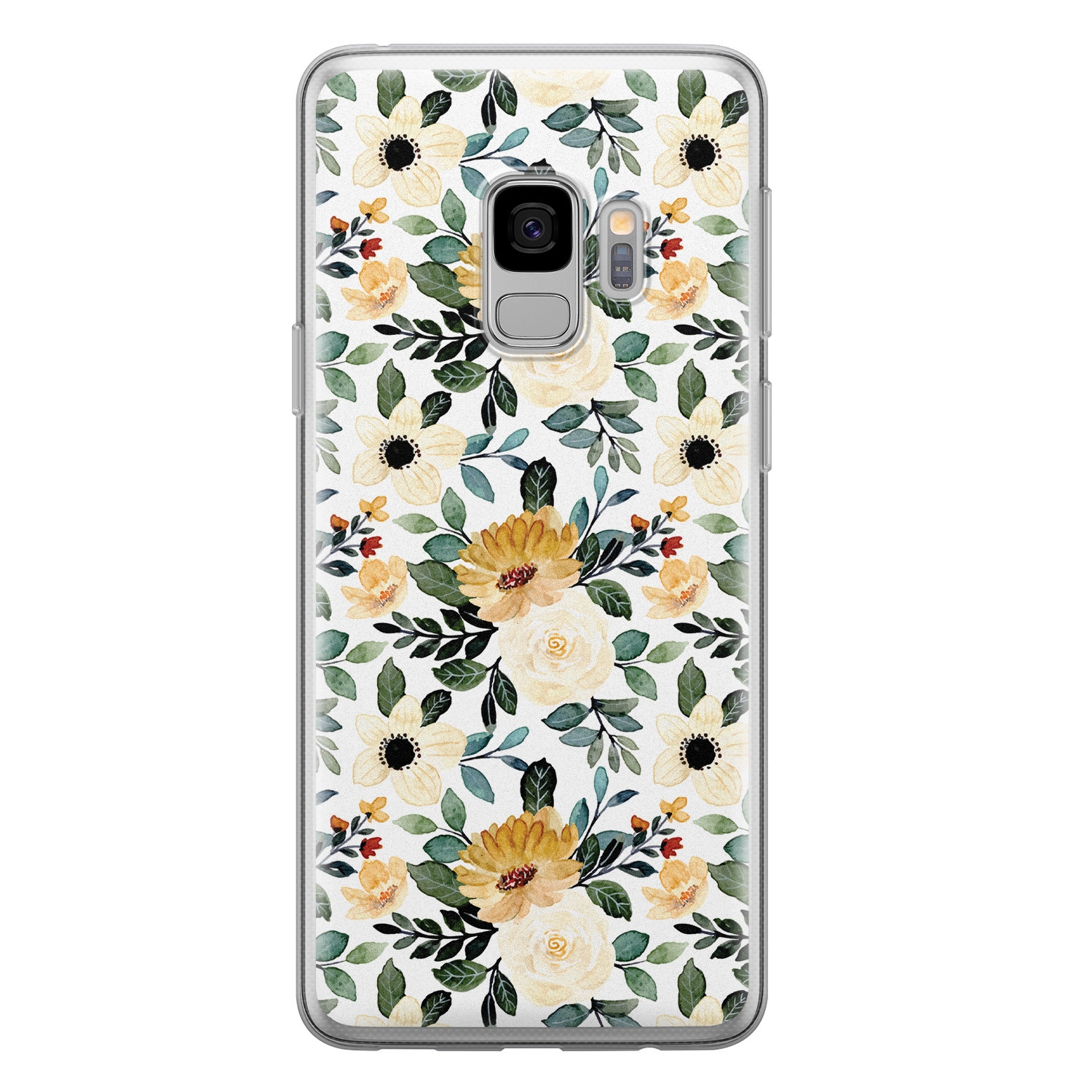 Leuke Telefoonhoesjes Samsung Galaxy S9 siliconen hoesje - Lovely flower