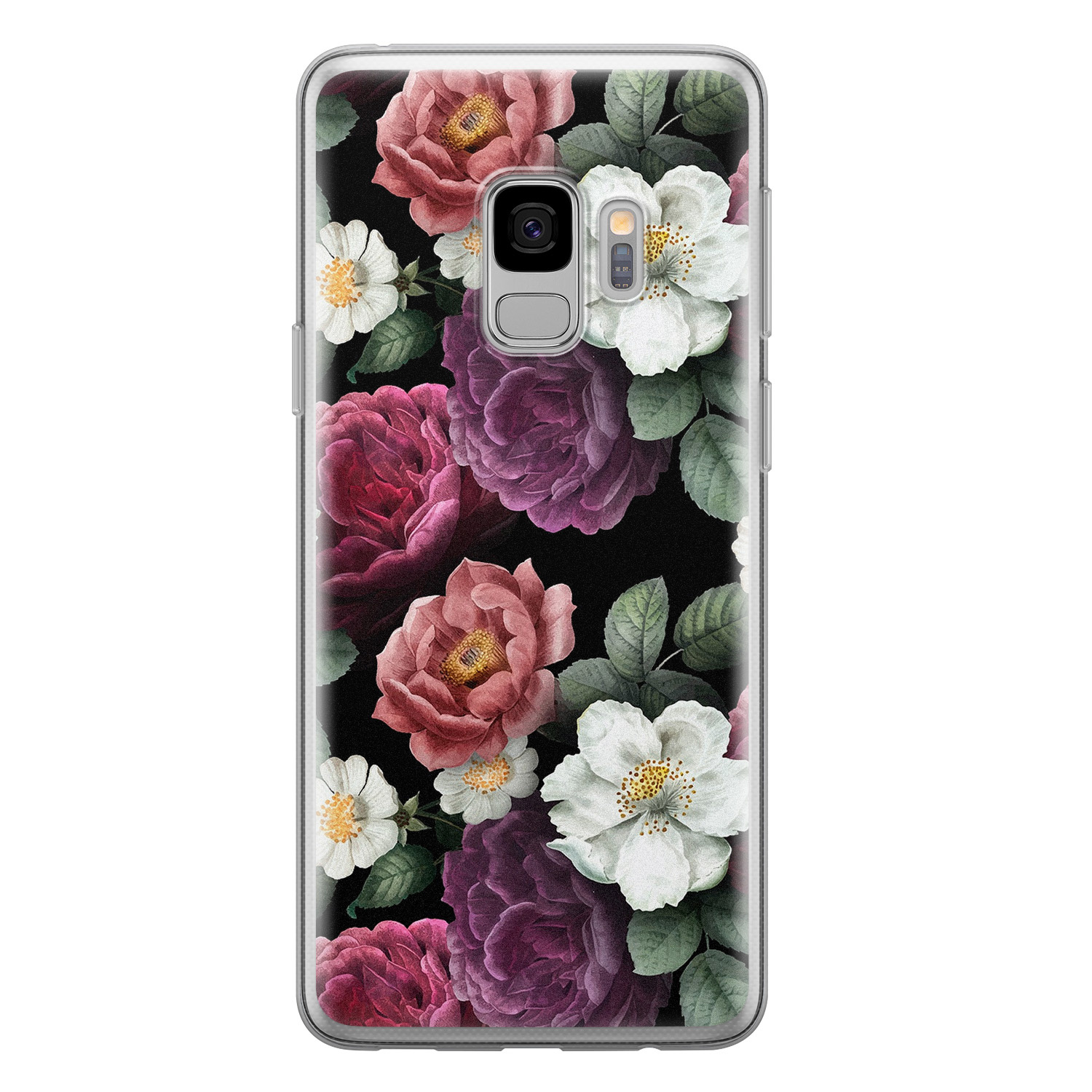 Leuke Telefoonhoesjes Samsung Galaxy S9 siliconen hoesje - Bloemenliefde