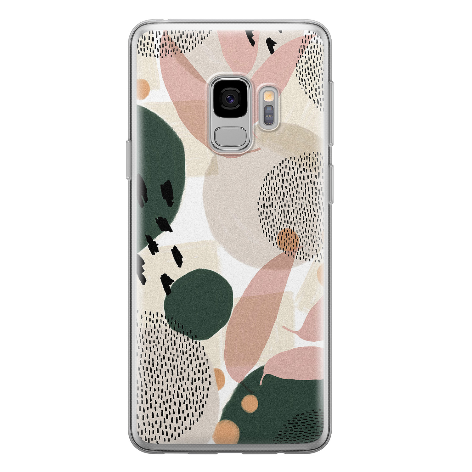 Leuke Telefoonhoesjes Samsung Galaxy S9 siliconen hoesje - Abstract print