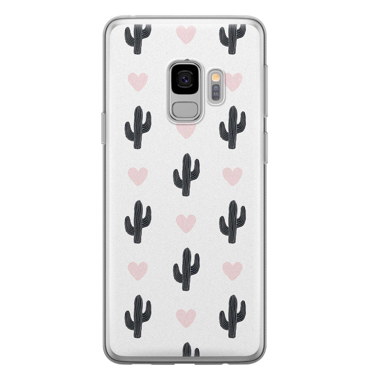 Leuke Telefoonhoesjes Samsung Galaxy S9 siliconen hoesje - Cactus love