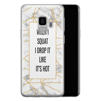 Leuke Telefoonhoesjes Samsung Galaxy S9 siliconen hoesje - Dropping squats