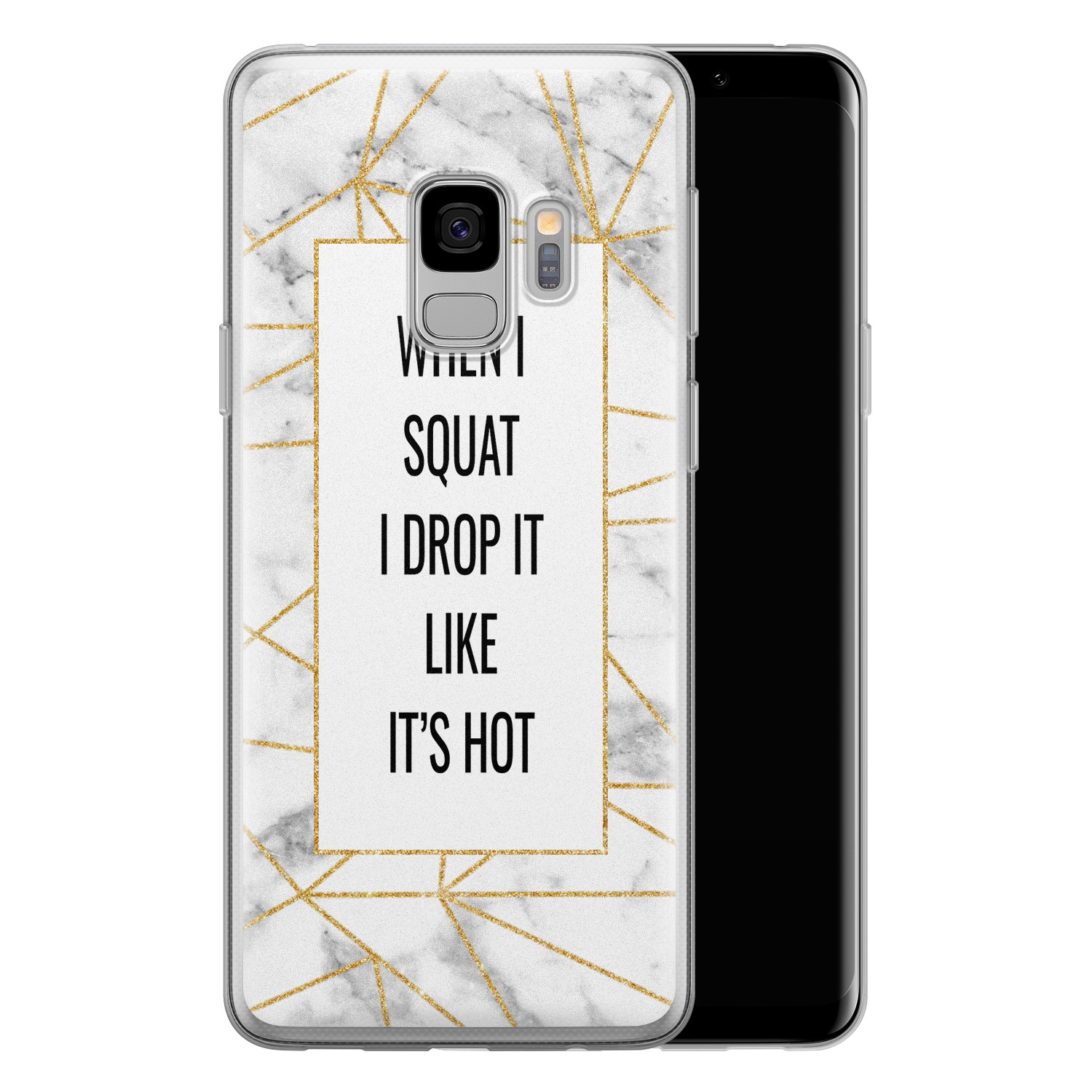 Leuke Telefoonhoesjes Samsung Galaxy S9 siliconen hoesje - Dropping squats