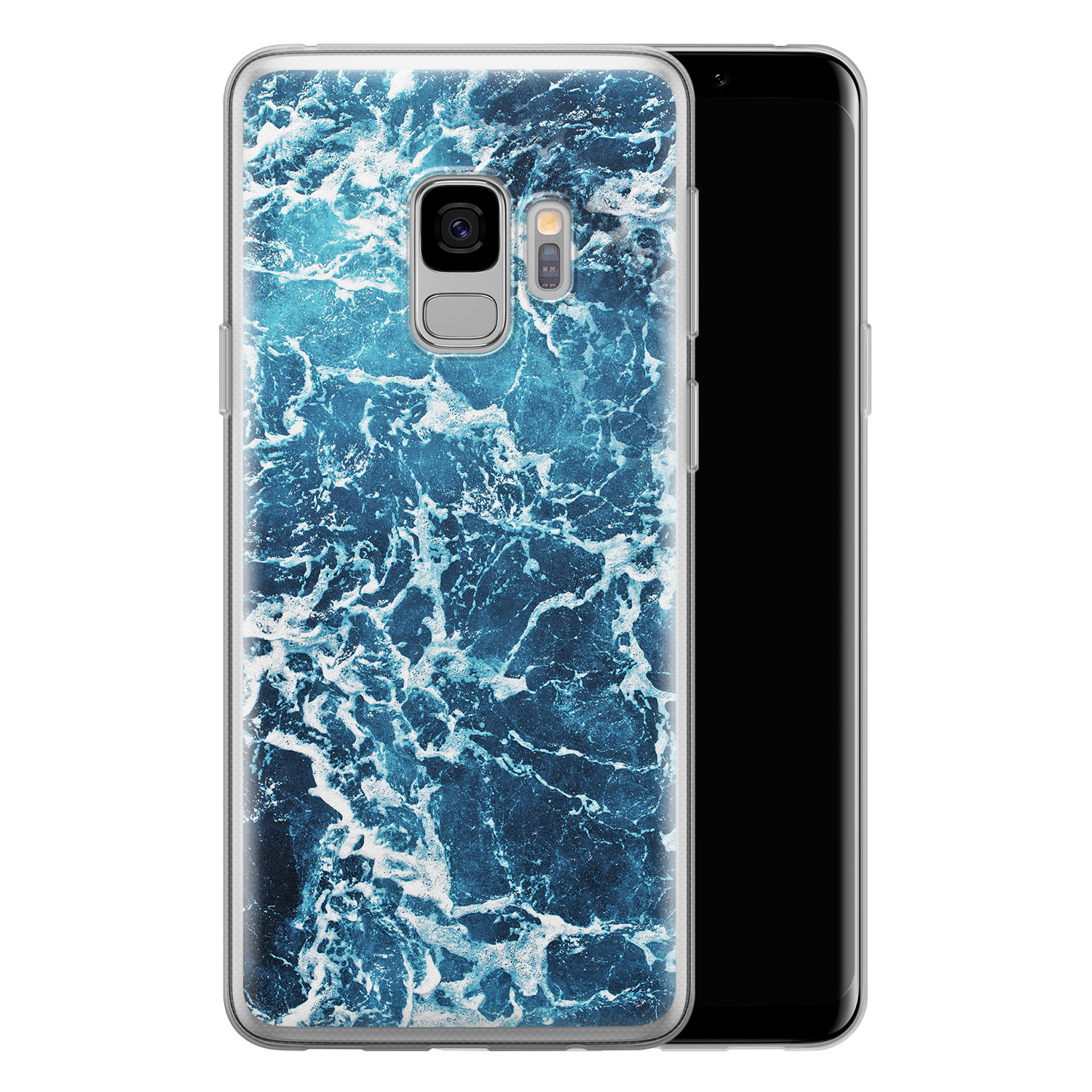 Leuke Telefoonhoesjes Samsung Galaxy S9 siliconen hoesje - Ocean blue