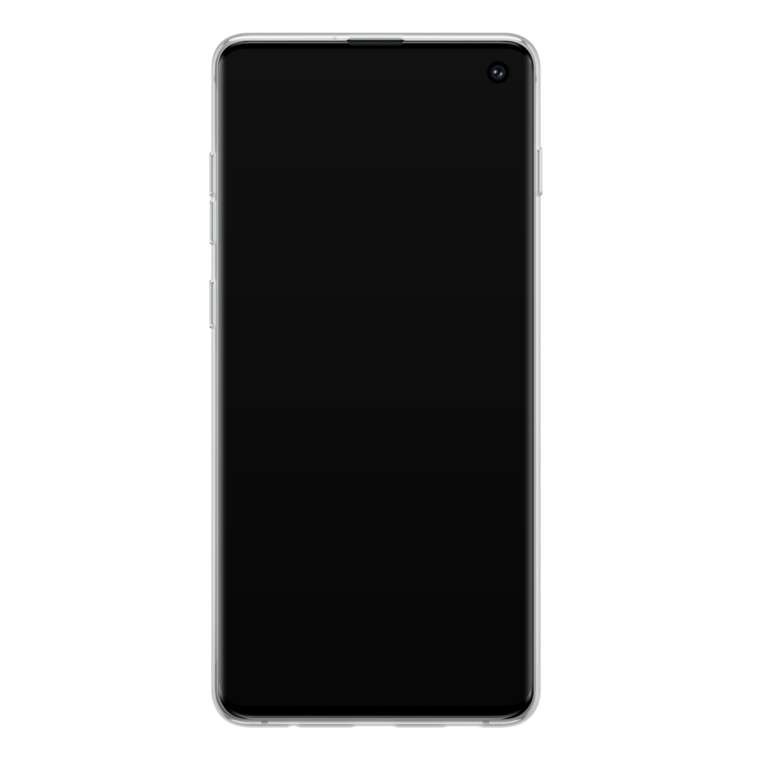 Leuke Telefoonhoesjes Samsung Galaxy S10 siliconen hoesje - Luipaard grijs