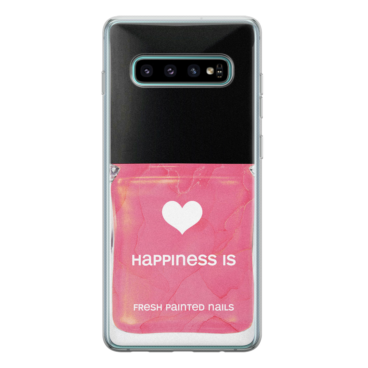 Leuke Telefoonhoesjes Samsung Galaxy S10 siliconen hoesje - Nagellak