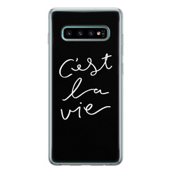 Leuke Telefoonhoesjes Samsung Galaxy S10 siliconen hoesje - C'est la vie