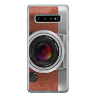 Leuke Telefoonhoesjes Samsung Galaxy S10 siliconen hoesje - Vintage camera