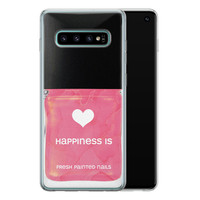 Leuke Telefoonhoesjes Samsung Galaxy S10 siliconen hoesje - Nagellak