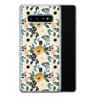 Leuke Telefoonhoesjes Samsung Galaxy S10 siliconen hoesje - Lovely flower