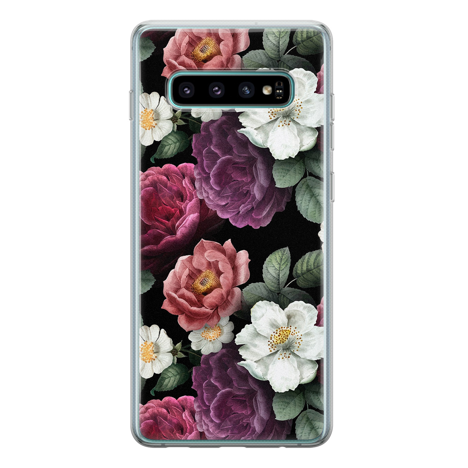 Leuke Telefoonhoesjes Samsung Galaxy S10 siliconen hoesje - Bloemenliefde