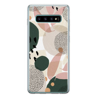 Leuke Telefoonhoesjes Samsung Galaxy S10 siliconen hoesje - Abstract print