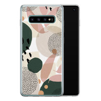 Leuke Telefoonhoesjes Samsung Galaxy S10 siliconen hoesje - Abstract print