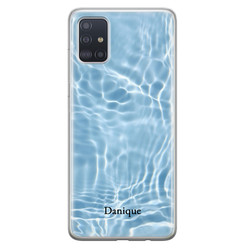 Leuke Telefoonhoesjes Samsung Galaxy A71 siliconen hoesje ontwerpen - Water blue