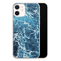 Leuke Telefoonhoesjes iPhone 12 siliconen hoesje - Ocean blue