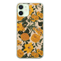 Leuke Telefoonhoesjes iPhone 12 mini siliconen hoesje - Retro flowers