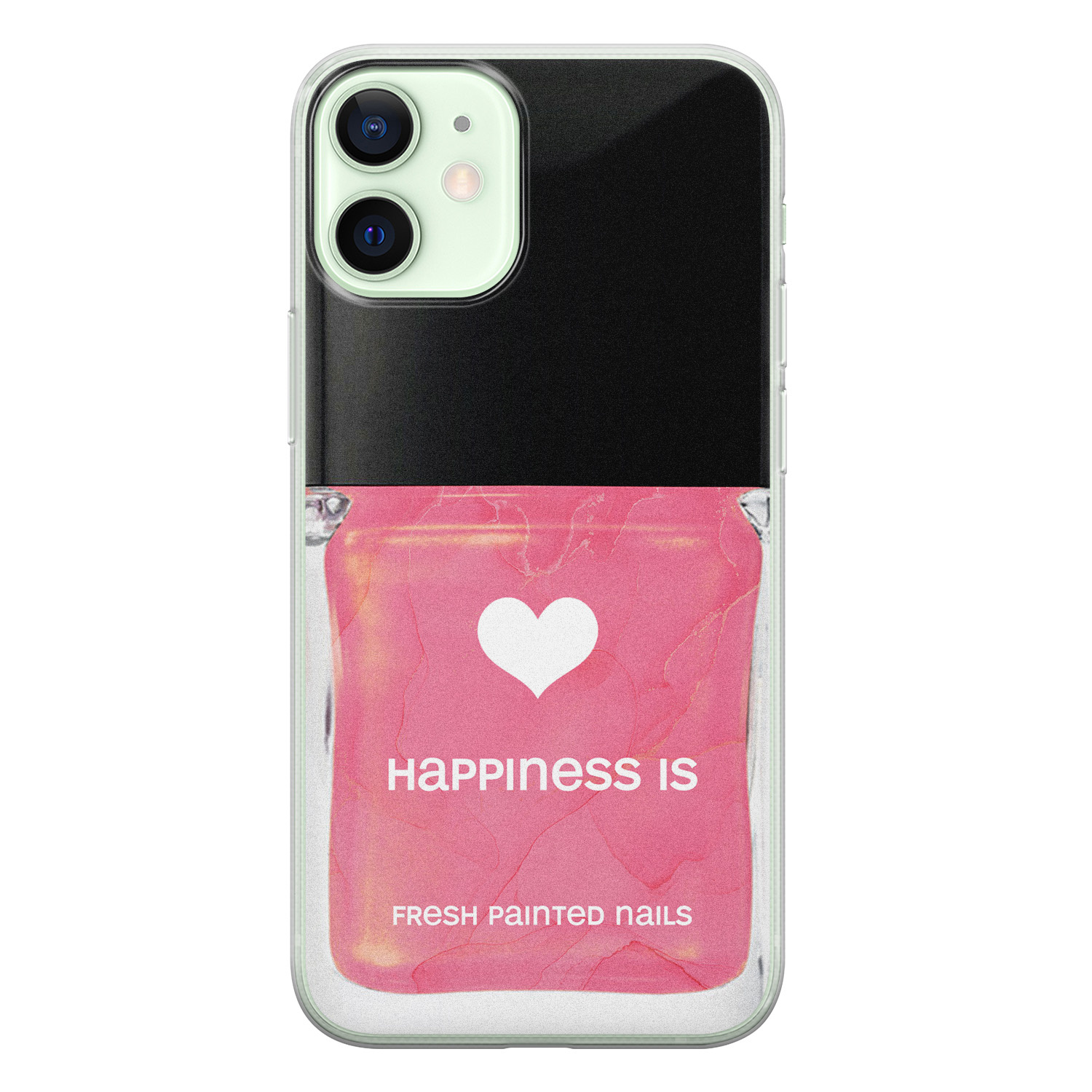 Leuke Telefoonhoesjes iPhone 12 mini siliconen hoesje - Nagellak