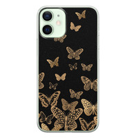Leuke Telefoonhoesjes iPhone 12 mini siliconen hoesje - Vlinders