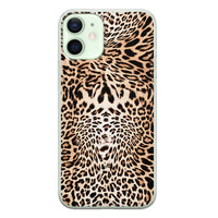 Leuke Telefoonhoesjes iPhone 12 mini siliconen hoesje - Wild animal