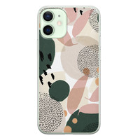 Leuke Telefoonhoesjes iPhone 12 mini siliconen hoesje - Abstract print