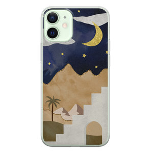 Leuke Telefoonhoesjes iPhone 12 mini siliconen hoesje - Desert night
