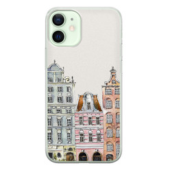 Leuke Telefoonhoesjes iPhone 12 mini siliconen hoesje - Grachtenpandjes