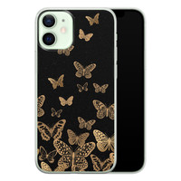 Leuke Telefoonhoesjes iPhone 12 mini siliconen hoesje - Vlinders