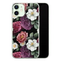 Leuke Telefoonhoesjes iPhone 12 mini siliconen hoesje - Bloemenliefde