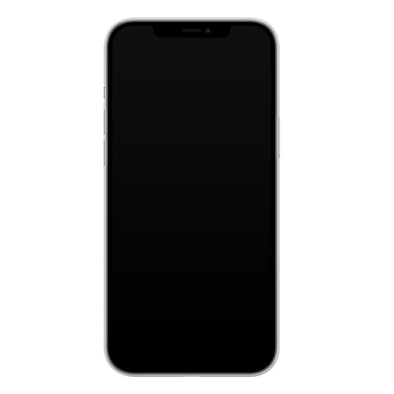 Leuke Telefoonhoesjes iPhone 12 Pro siliconen hoesje - Abstract gezicht lijnen