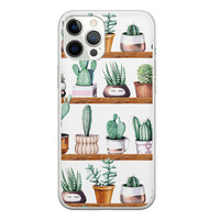 Leuke Telefoonhoesjes iPhone 12 Pro Max siliconen hoesje - Cactus