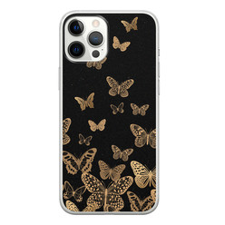 Leuke Telefoonhoesjes iPhone 12 Pro Max siliconen hoesje - Vlinders
