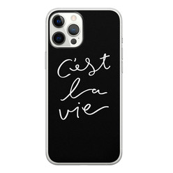 Leuke Telefoonhoesjes iPhone 12 Pro Max siliconen hoesje - C'est la vie