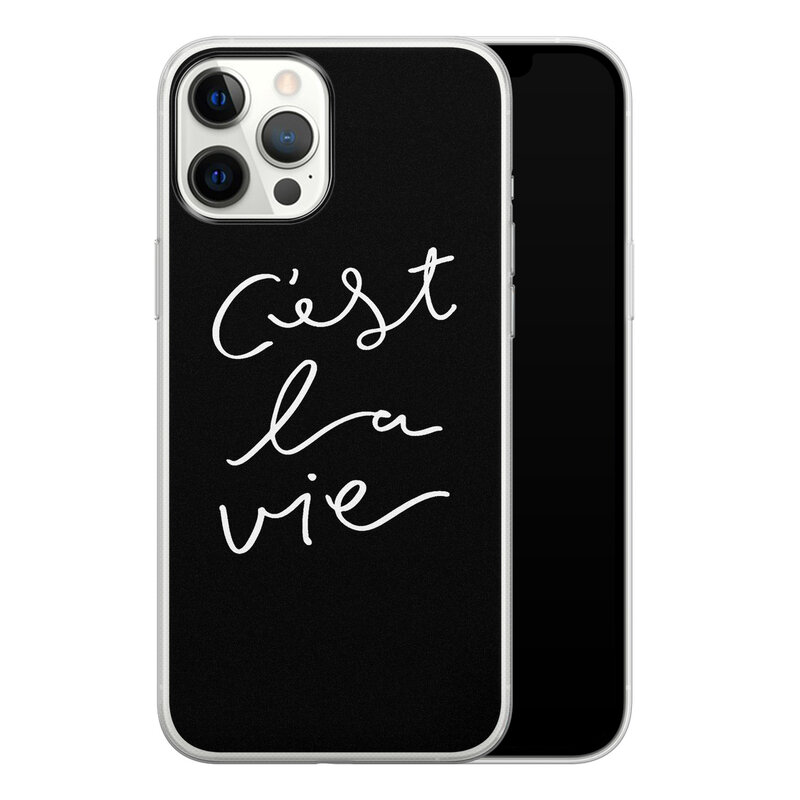 Leuke Telefoonhoesjes iPhone 12 Pro Max siliconen hoesje - C'est la vie