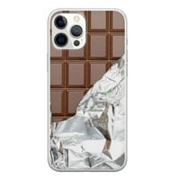 Leuke Telefoonhoesjes iPhone 12 Pro Max siliconen hoesje - Chocoladereep