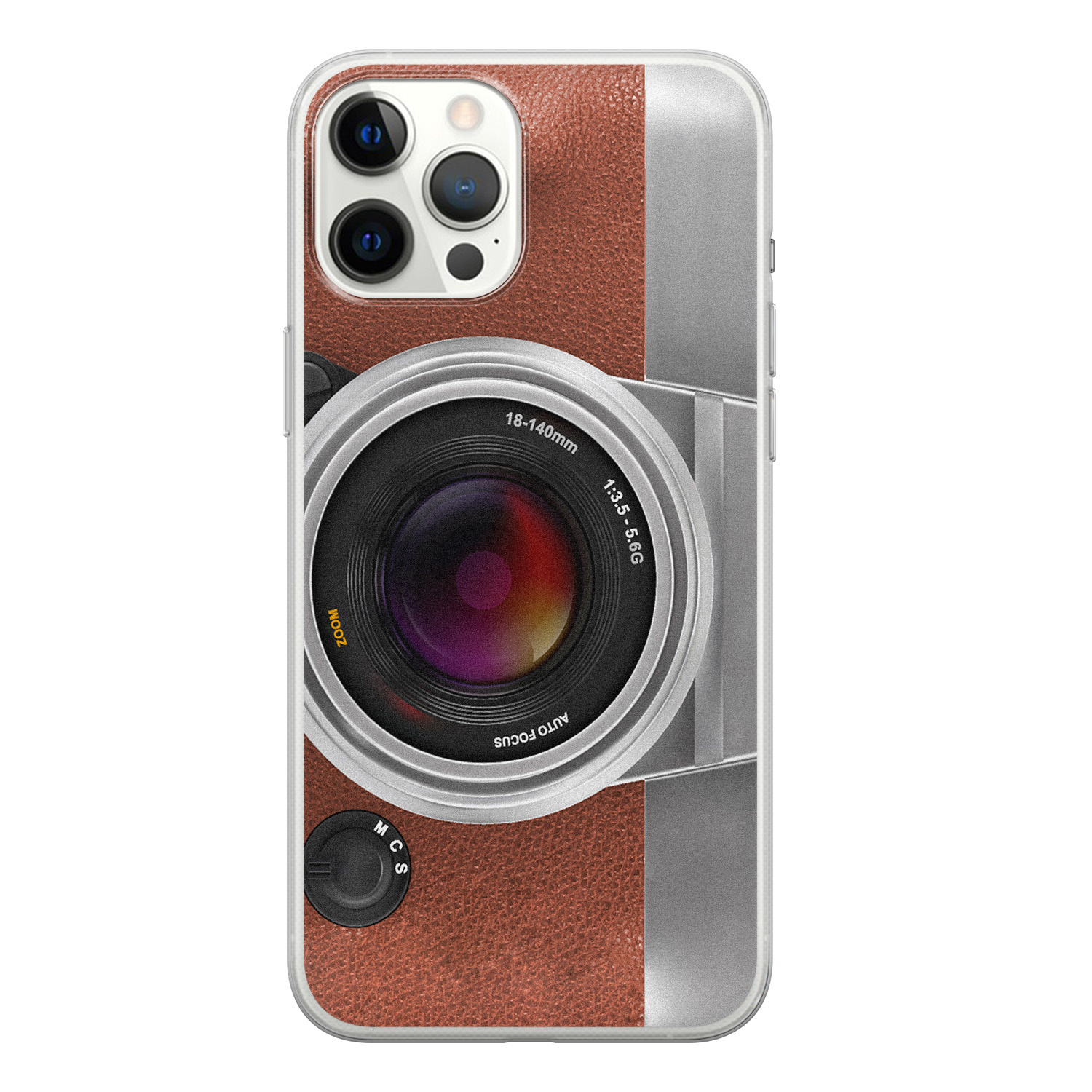 Leuke Telefoonhoesjes iPhone 12 Pro Max siliconen hoesje - Vintage camera