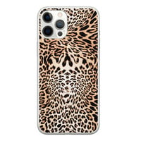 Leuke Telefoonhoesjes iPhone 12 Pro Max siliconen hoesje - Wild animal