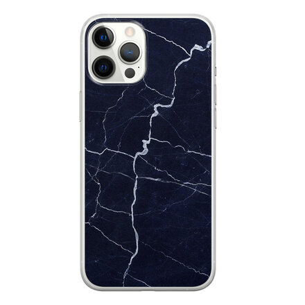Marmer navy blauw
