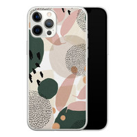 Leuke Telefoonhoesjes iPhone 12 Pro Max siliconen hoesje - Abstract print