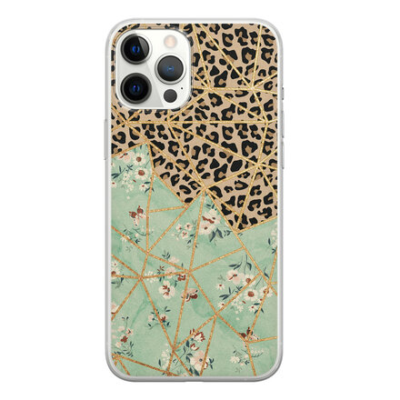 Luipaard flower print