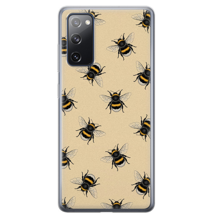 Leuke Telefoonhoesjes Samsung Galaxy S20 FE siliconen hoesje - Bee happy