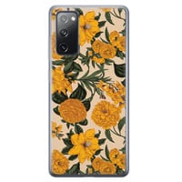 Leuke Telefoonhoesjes Samsung Galaxy S20 FE siliconen hoesje - Retro flowers