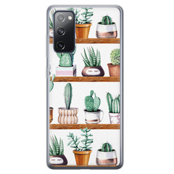 Leuke Telefoonhoesjes Samsung Galaxy S20 FE siliconen hoesje - Cactus