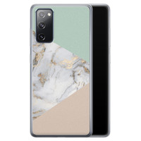 Leuke Telefoonhoesjes Samsung Galaxy S20 FE siliconen hoesje - Marmer pastel mix