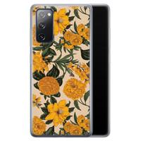 Leuke Telefoonhoesjes Samsung Galaxy S20 FE siliconen hoesje - Retro flowers